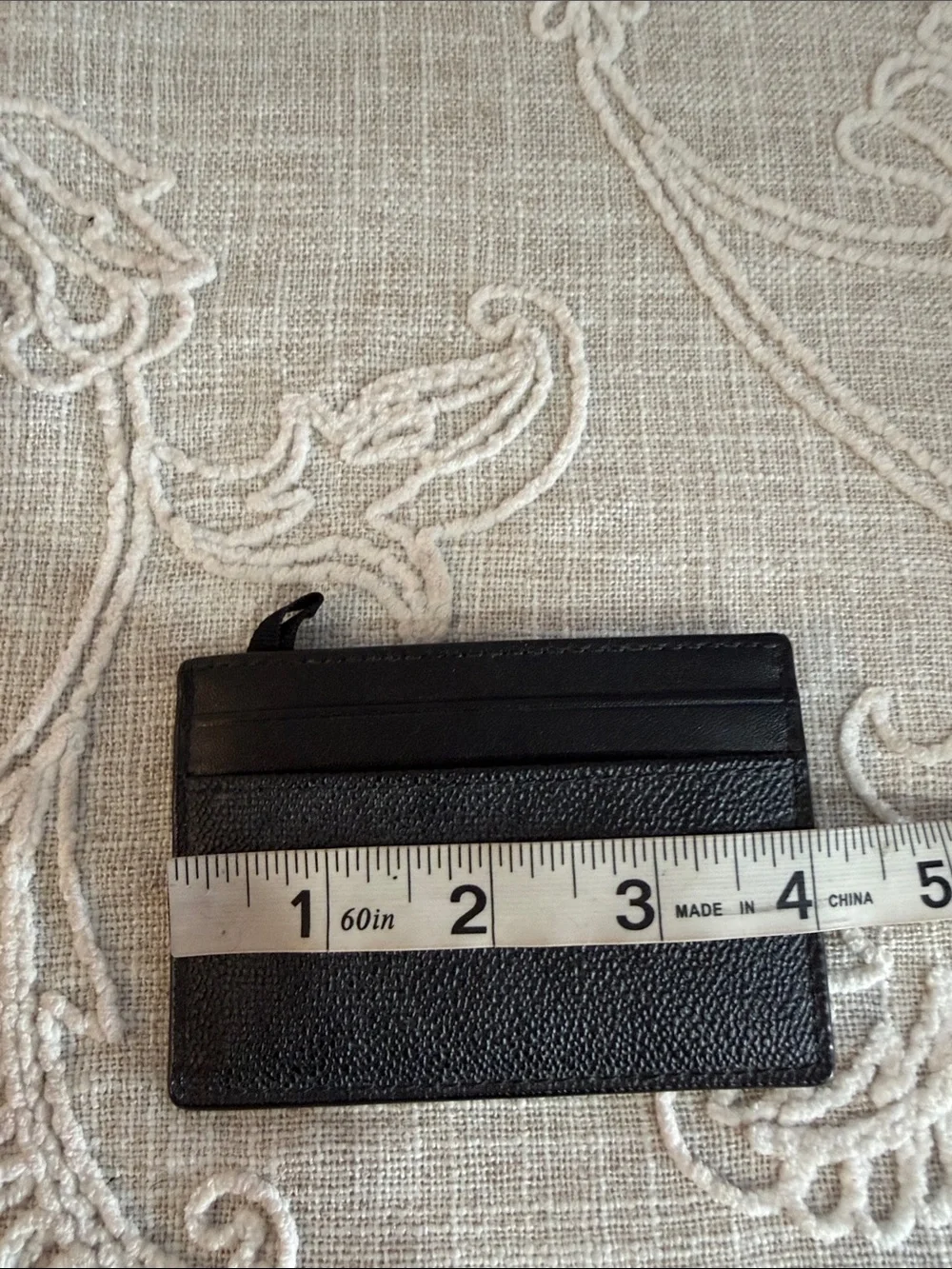 Michael Kors Slim Black Leather Card Holder with Money Clip
